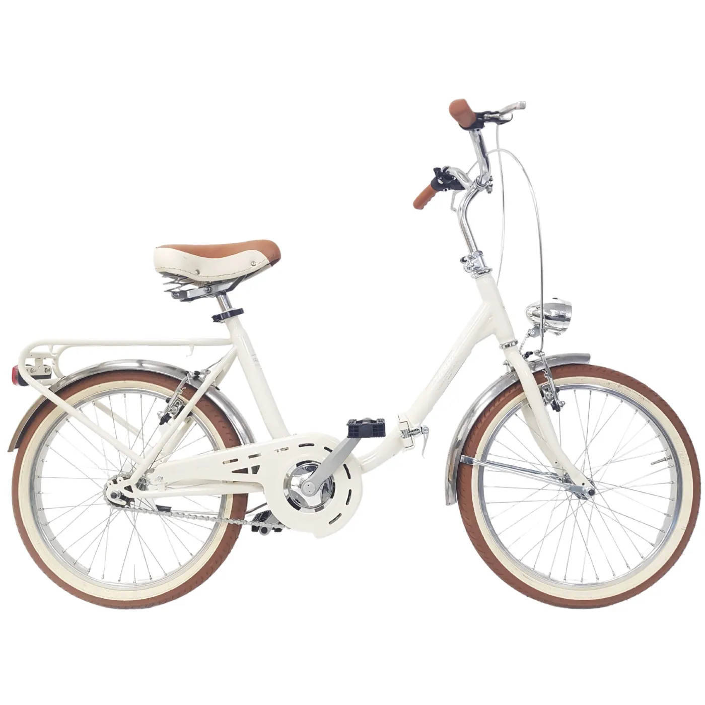 Rower Składany 20 Unisex Składak V-brake Błotniki Bagażnik Światła Dzwonek