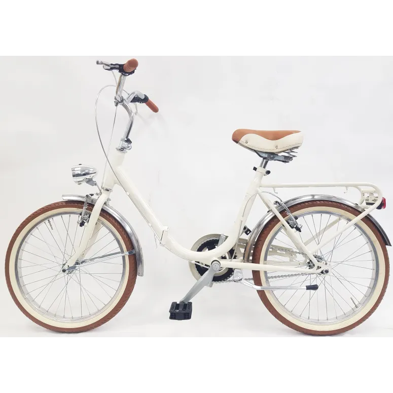 Rower Składany 20 Unisex Składak V-brake Błotniki Bagażnik Światła Dzwonek