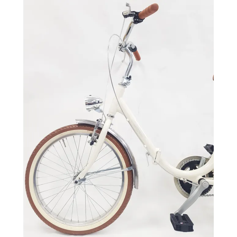 Rower Składany 20 Unisex Składak V-brake Błotniki Bagażnik Światła Dzwonek