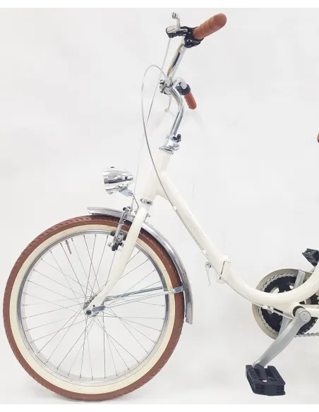 Rower Składany 20 Unisex Składak V-brake Błotniki Bagażnik Światła Dzwonek