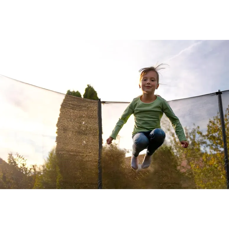 Trampolina Ultrasport Bez Sprężyn System Linowy Siatka Bezpieczeństwa 244cm