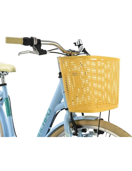 Rower Miejski Damski 26 Błotniki Bagaż 6 bieg Dzwonek Światła Koszyk Stopka