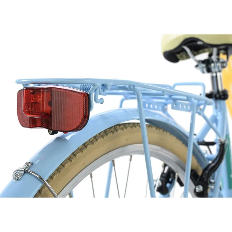 Rower Miejski Damski 26 Błotniki Bagaż 6 bieg Dzwonek Światła Koszyk Stopka