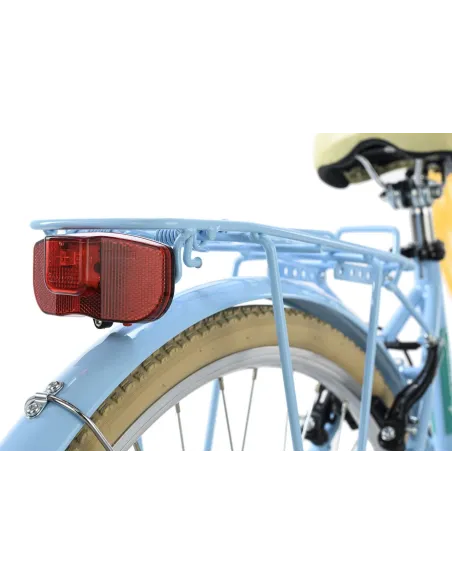 Rower Miejski Damski 26 Błotniki Bagaż 6 bieg Dzwonek Światła Koszyk Stopka