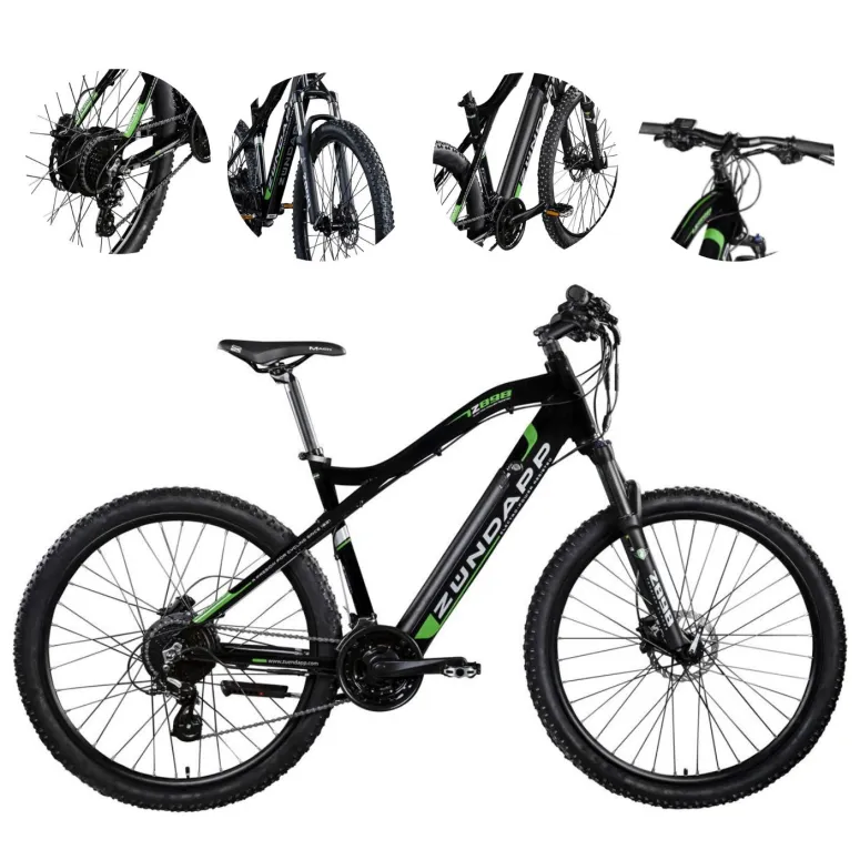 Elektryczny Rower Górski 27,5 Męski Damski Tarcze Aluminium Cyngle Stopka