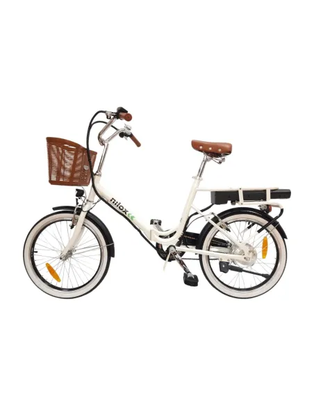 Elektryczny Rower Składany 20 Unisex Błotniki Bagaż Światła Składak Koszyk