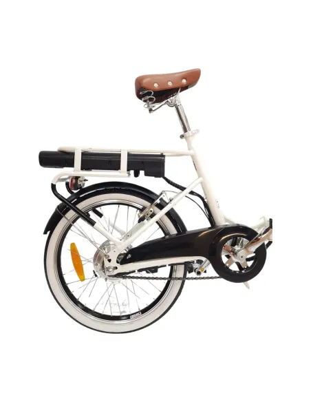 Elektryczny Rower Składany 20 Unisex Błotniki Bagaż Światła Składak Koszyk