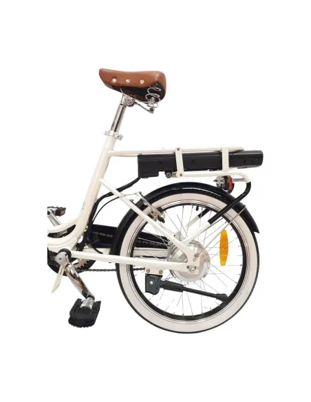 Elektryczny Rower Składany 20 Unisex Błotniki Bagaż Światła Składak Koszyk