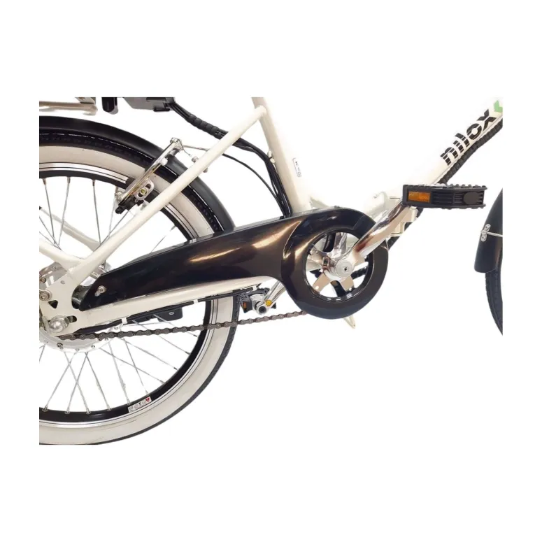 Elektryczny Rower Składany 20 Unisex Błotniki Bagaż Światła Składak Koszyk