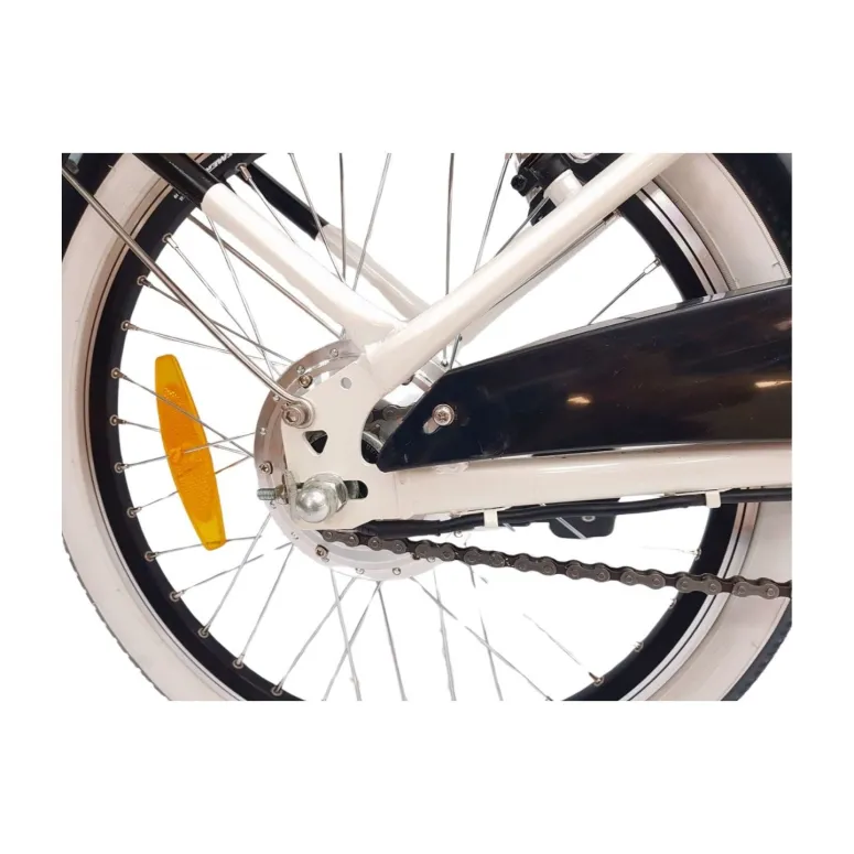 Elektryczny Rower Składany 20 Unisex Błotniki Bagaż Światła Składak Koszyk