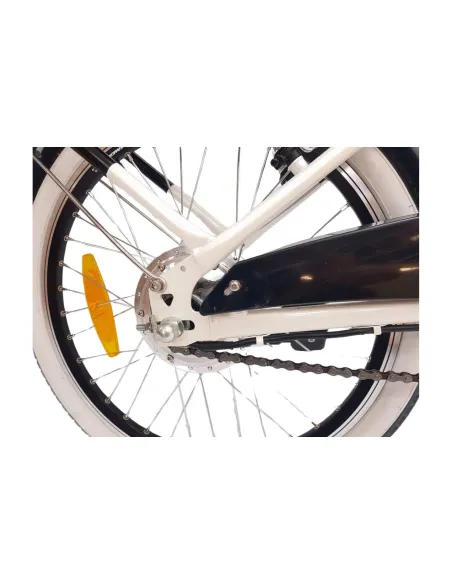 Elektryczny Rower Składany 20 Unisex Błotniki Bagaż Światła Składak Koszyk