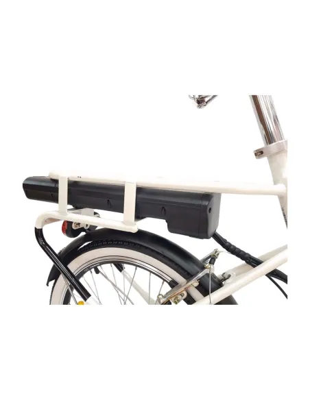 Elektryczny Rower Składany 20 Unisex Błotniki Bagaż Światła Składak Koszyk