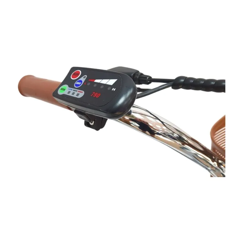 Elektryczny Rower Składany 20 Unisex Błotniki Bagaż Światła Składak Koszyk