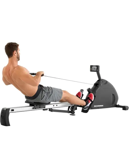 Wioślarz Domowy Schwinn Programowany Składany Ekran LCD Kółka Transportowe