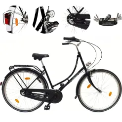 Rower Miejski Damski 28 Retro Nexus Błotniki Bagażnik Oświetlenie Damka