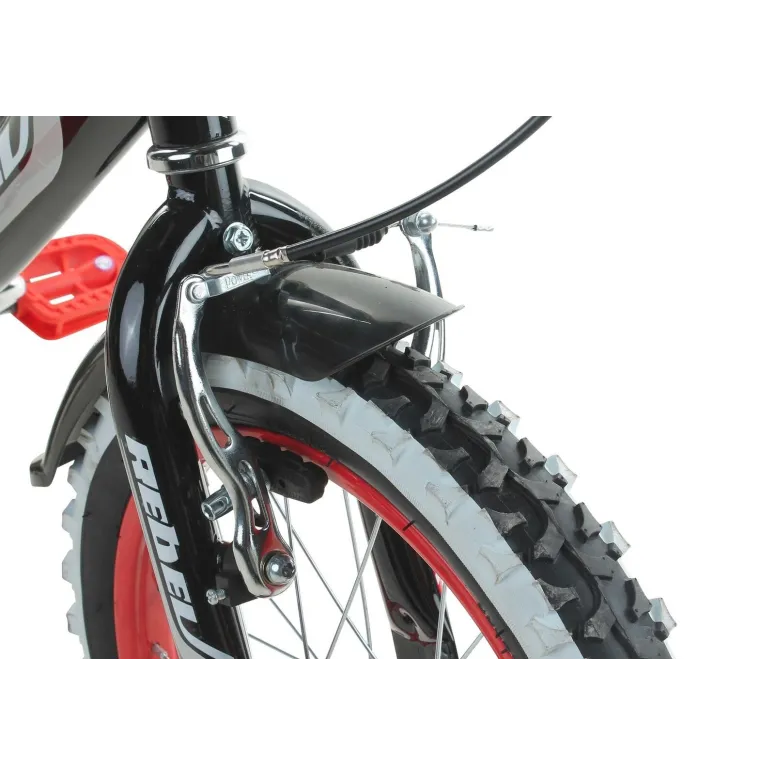 Chłopięcy Rowerek 14 Kółka Boczne Kontra Aluminium - 3