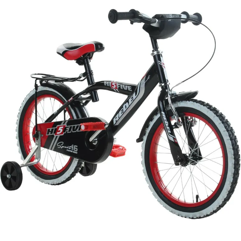 Chłopięcy Rowerek 14 Kółka Boczne Kontra Aluminium - 5