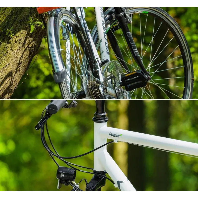 Rower Trekkingowy Męski 28 Turystyczny 21 bieg Revo Błotniki Bagaż Dzwonek