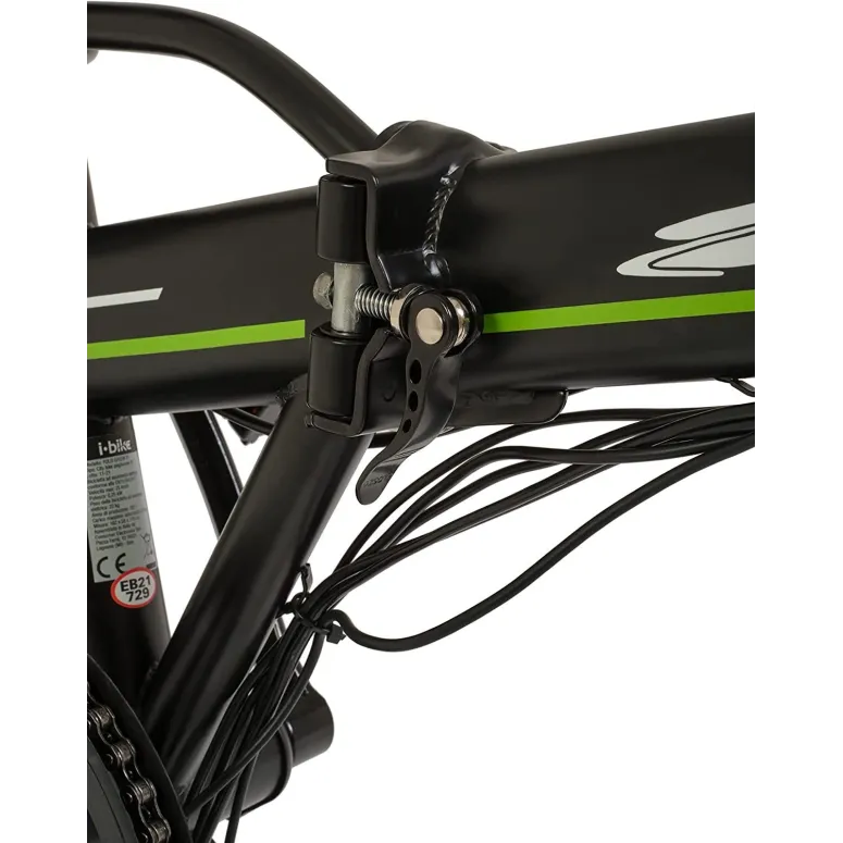 Elektryczny Rower Składany 20 Stal 250W 3 tryby 6Ah Światła Składak Bagaż