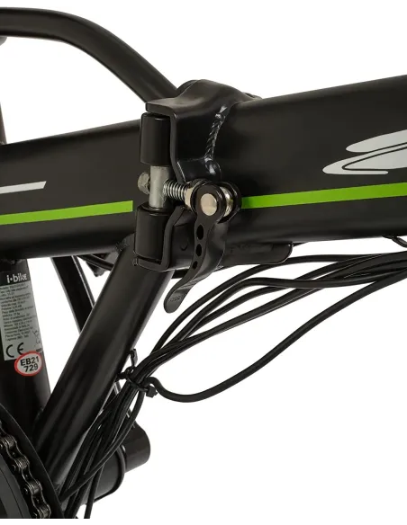 Elektryczny Rower Składany 20 Stal 250W 3 tryby 6Ah Światła Składak Bagaż