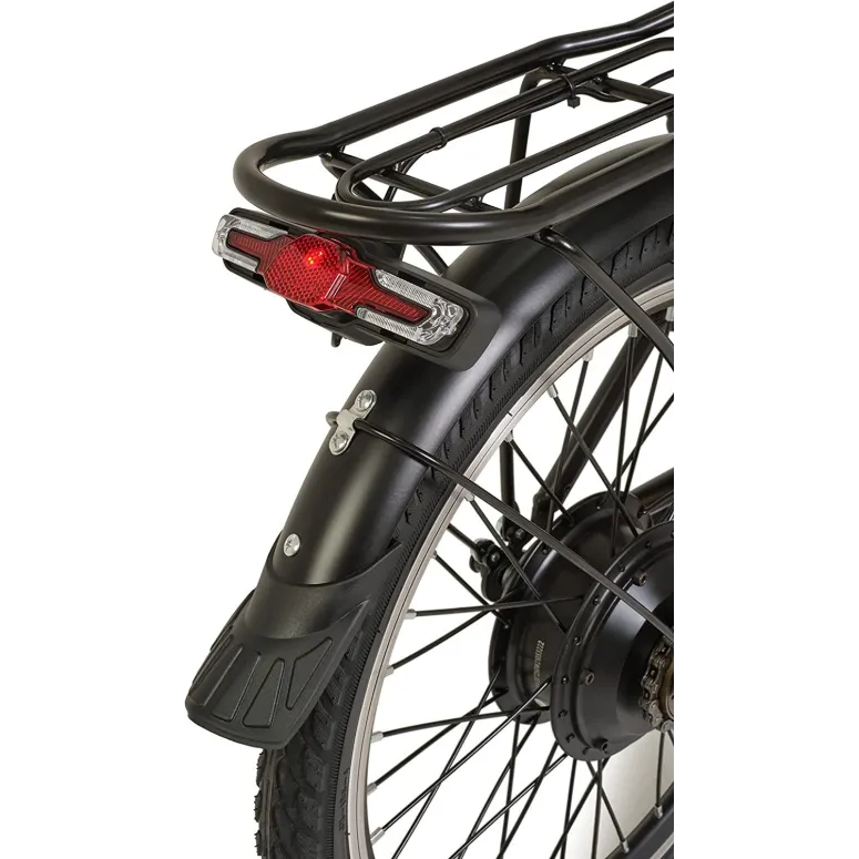 Elektryczny Rower Składany 20 Stal 250W 3 tryby 6Ah Światła Składak Bagaż