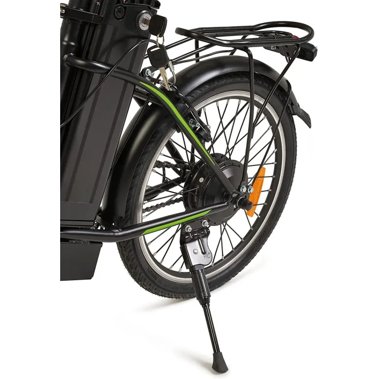 Elektryczny Rower Składany 20 Stal 250W 3 tryby 6Ah Światła Składak Bagaż