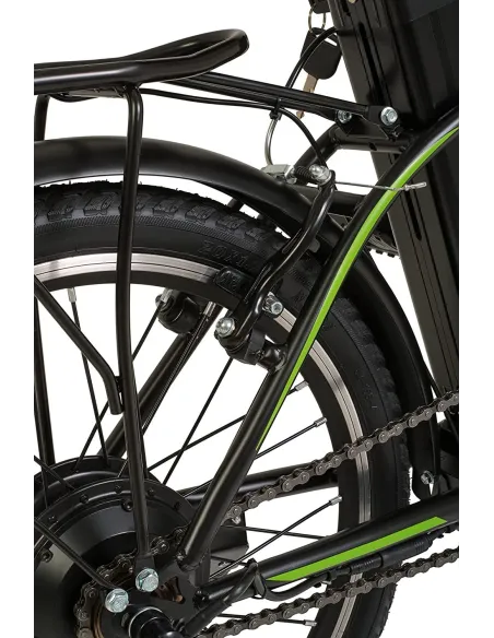 Elektryczny Rower Składany 20 Stal 250W 3 tryby 6Ah Światła Składak Bagaż