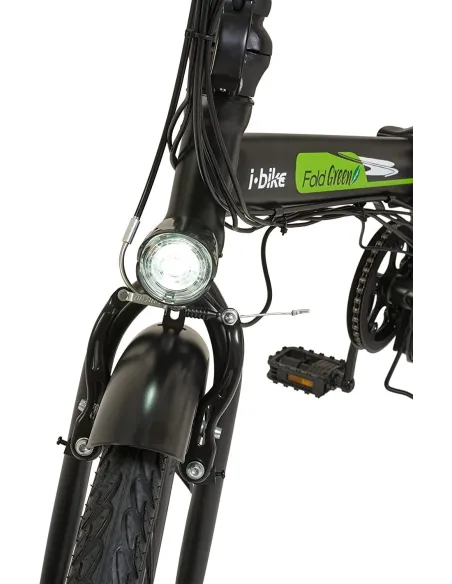 Elektryczny Rower Składany 20 Stal 250W 3 tryby 6Ah Światła Składak Bagaż