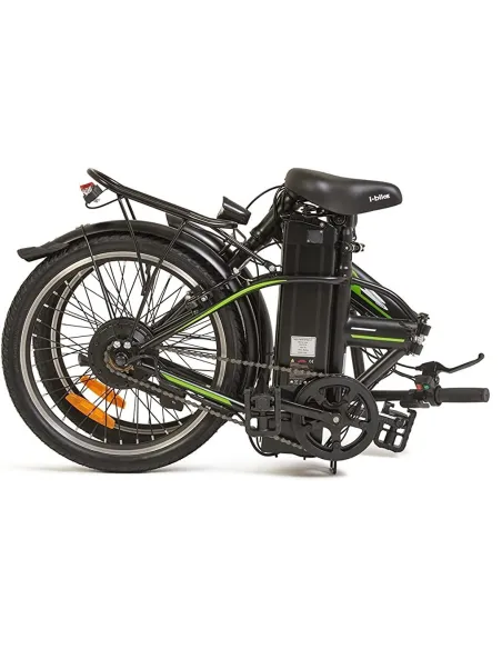 Elektryczny Rower Składany 20 Stal 250W 3 tryby 6Ah Światła Składak Bagaż