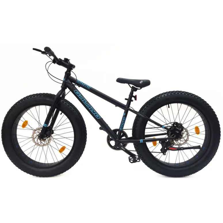 Rower Dziecięcy Fatbike MTB 24 Unisex 7 Biegów Revo Tarcze Dzwonek Stopka