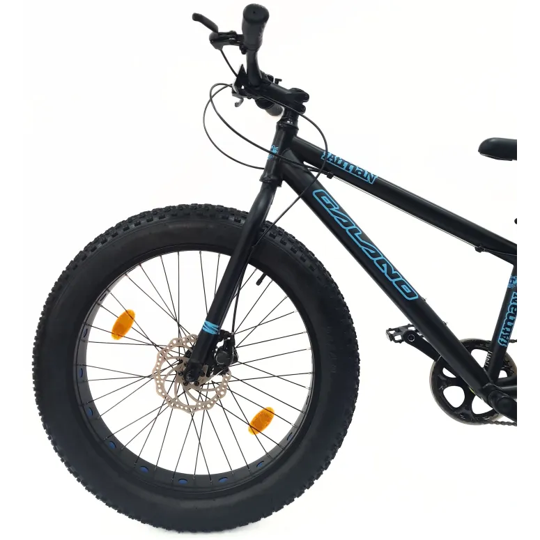 Rower Dziecięcy Fatbike MTB 24 Unisex 7 Biegów Revo Tarcze Dzwonek Stopka