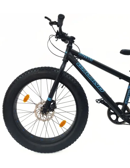 Rower Dziecięcy Fatbike MTB 24 Unisex 7 Biegów Revo Tarcze Dzwonek Stopka