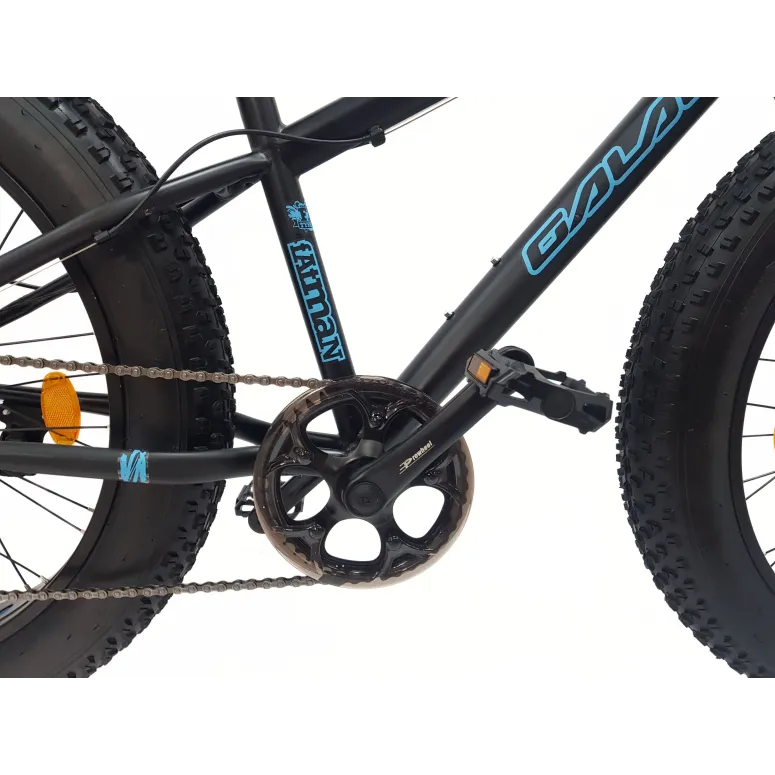 Rower Dziecięcy Fatbike MTB 24 Unisex 7 Biegów Revo Tarcze Dzwonek Stopka
