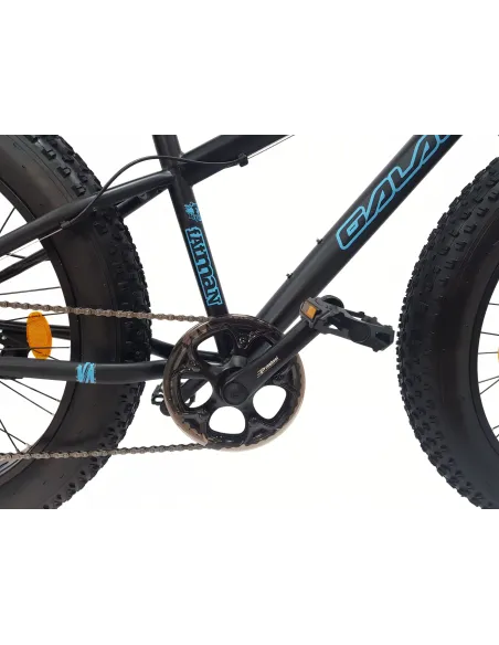 Rower Dziecięcy Fatbike MTB 24 Unisex 7 Biegów Revo Tarcze Dzwonek Stopka