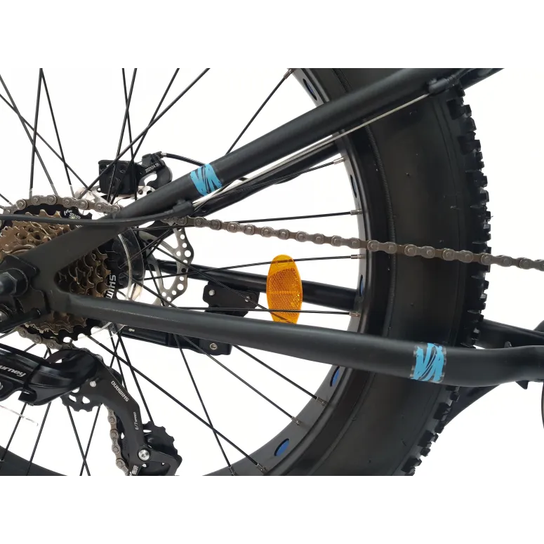 Rower Dziecięcy Fatbike MTB 24 Unisex 7 Biegów Revo Tarcze Dzwonek Stopka