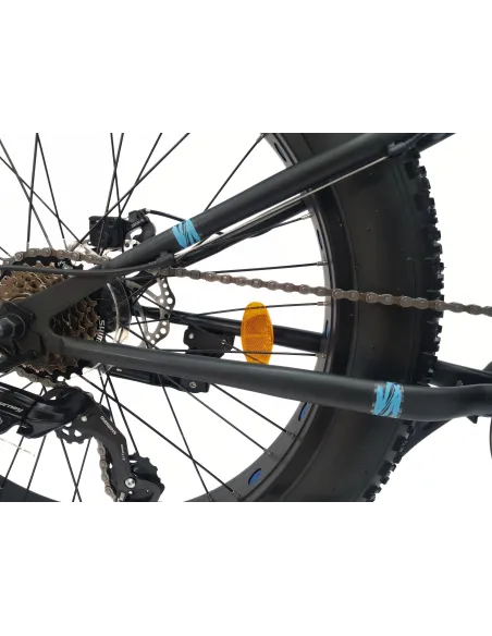 Rower Dziecięcy Fatbike MTB 24 Unisex 7 Biegów Revo Tarcze Dzwonek Stopka
