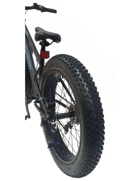 Rower Dziecięcy Fatbike MTB 24 Unisex 7 Biegów Revo Tarcze Dzwonek Stopka