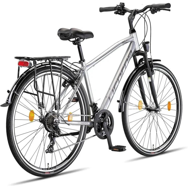 Rower Trekkingowy Uniwersalny 28 Cyngle 21 Biegów Bagażnik Dzwonek Stopka