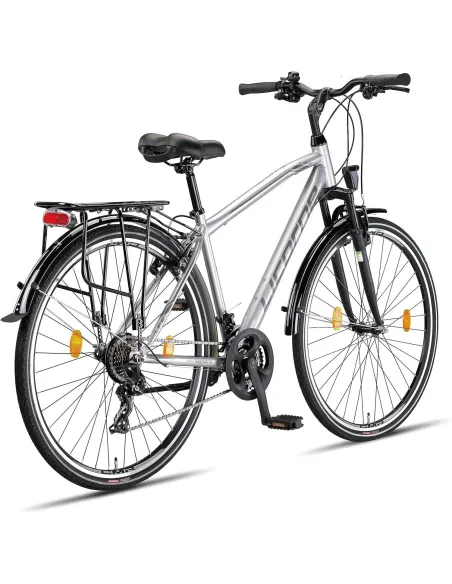 Rower Trekkingowy Uniwersalny 28 Cyngle 21 Biegów Bagażnik Dzwonek Stopka