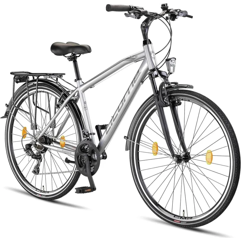 Rower Trekkingowy Uniwersalny 28 Cyngle 21 Biegów Bagażnik Dzwonek Stopka