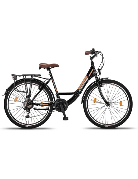 Rower Miejski Uniwersalny 28 Oświetlenie Dzwonek 21 Biegów Stopka Bagażnik