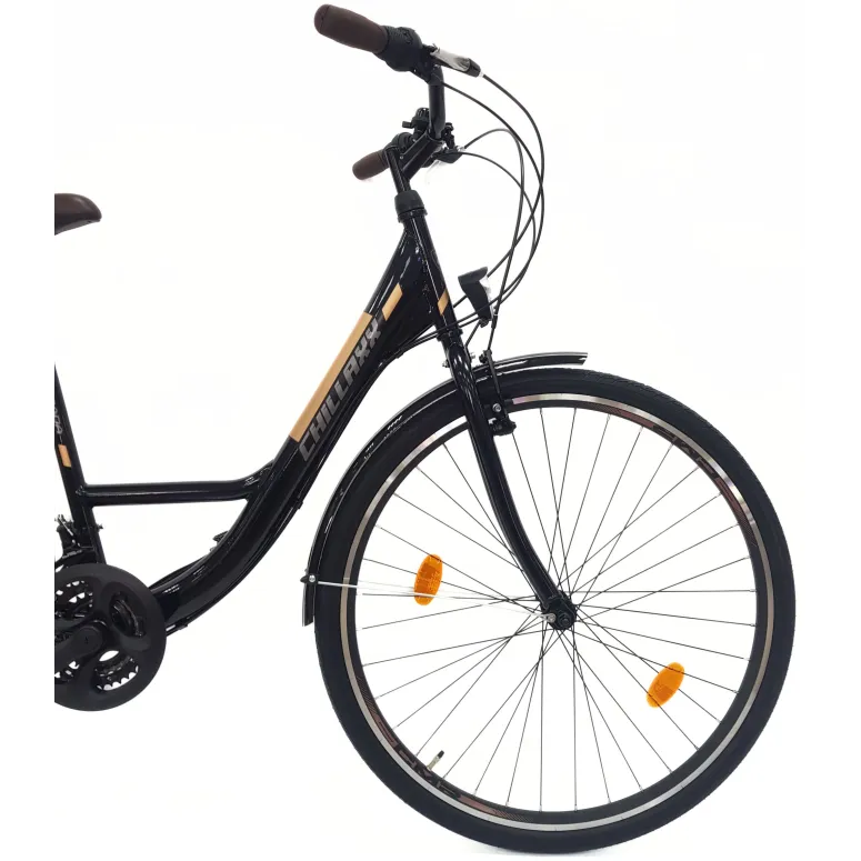 Rower Miejski Uniwersalny 28 Oświetlenie Dzwonek 21 Biegów Stopka Bagażnik