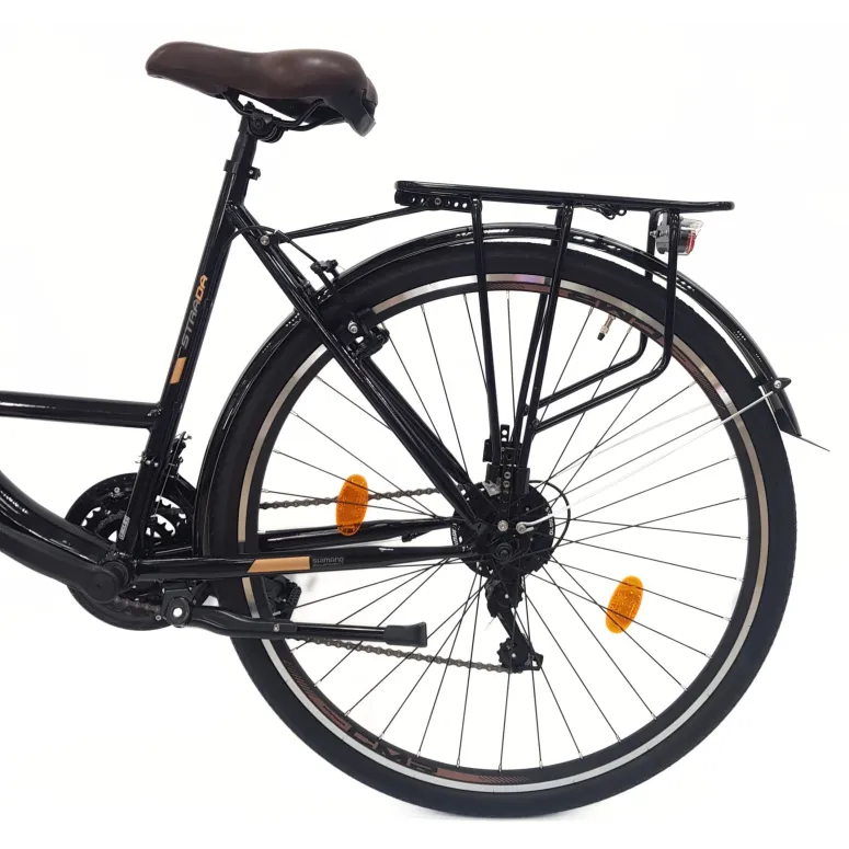 Rower Miejski Uniwersalny 28 Oświetlenie Dzwonek 21 Biegów Stopka Bagażnik