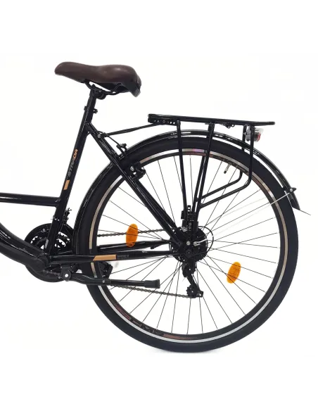 Rower Miejski Uniwersalny 28 Oświetlenie Dzwonek 21 Biegów Stopka Bagażnik