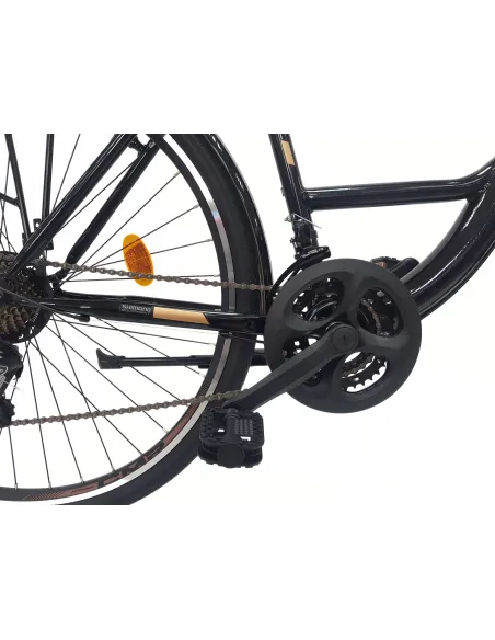 Rower Miejski Uniwersalny 28 Oświetlenie Dzwonek 21 Biegów Stopka Bagażnik