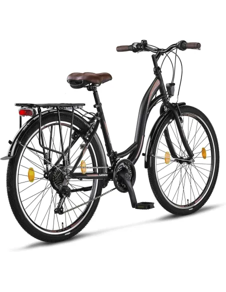 Rower Miejski Damski 26 Dziewczęcy 21 Biegów Revo Błotniki Dzwonek Stopka