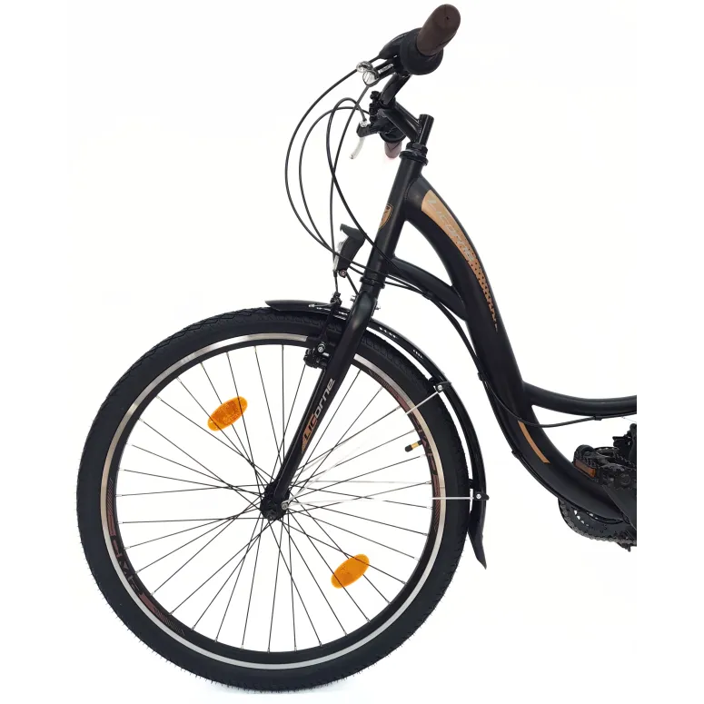 Rower Miejski Damski 26 Dziewczęcy 21 Biegów Revo Błotniki Dzwonek Stopka