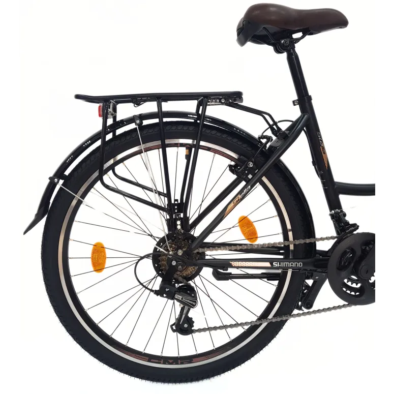 Rower Miejski Damski 26 Dziewczęcy 21 Biegów Revo Błotniki Dzwonek Stopka