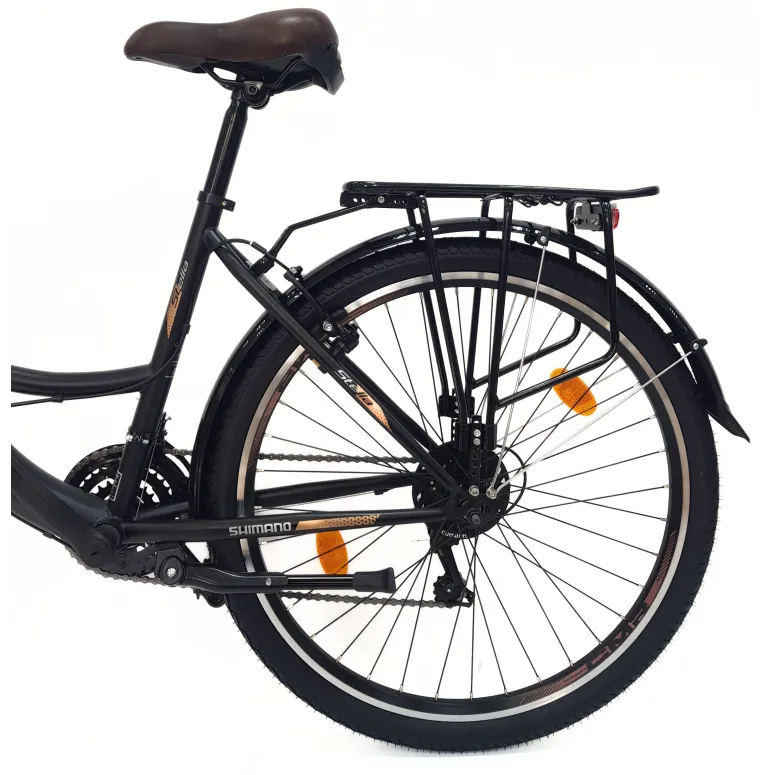 Rower Miejski Damski 26 Dziewczęcy 21 Biegów Revo Błotniki Dzwonek Stopka