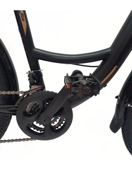 Rower Miejski Damski 26 Dziewczęcy 21 Biegów Revo Błotniki Dzwonek Stopka